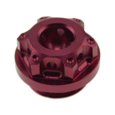 CNC Aluminum Filler Red For Yamaha YZF R6 R1 FZ FZR CNC GP Engine Oil Cap Fluid - Image 1 of 3