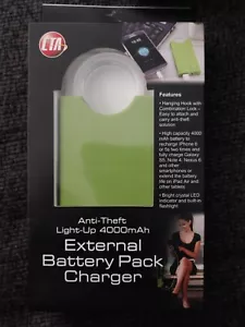 Stay Charged and Secure On-the-Go! 4000mAh Green CTA External Battery - Picture 1 of 4