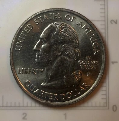 2006 P North Dakota State Quarter Strike Through Obverse/Reverse Error Coin - Image 1 of 4