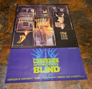 CORROSSION OF CONFORMITY C.O.C. 36" x 24" VINTAGE 1991  BLIND U.S. promo poster - Picture 1 of 3