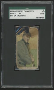 1909-11 T206 -  150 Back Bat on Shoulder Ty Cobb - Picture 1 of 3