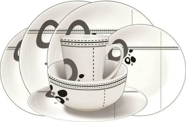 Leisurewize LWACC235 Dinner Set - Abstract Art