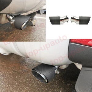 For LR Defender 110 90 20-2023 Carbon Fiber Rear Exhaust Muffler Tip End Pipe*2 - Picture 1 of 10