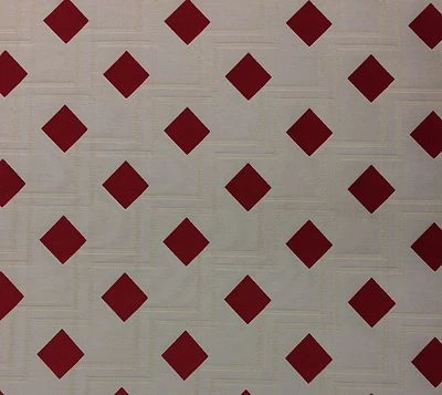 EXCLUSIVOS TRAJES DE PÓQUER ROJO DIAMANTE SALA DE PÓQUER DISEÑADOR TELA JACQUARD POR YARDA Foto 1 de 4