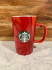 Starbucks Coffee 2014 Christmas Blend Red Swirl Holiday Ceramic Mug 12Oz