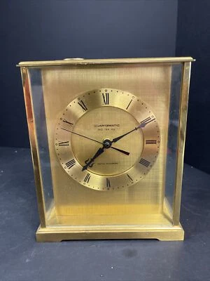 Heavy Seth Thomas Quartzmatic 9” H X 7” W Running - Image 1 of 4