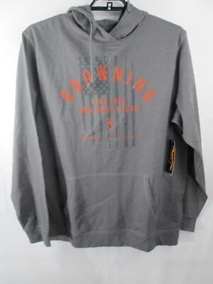 Sudadera con capucha Browning Crew para hombre XL gris Castlerock Live Free Hunt resistente nueva con etiquetas Foto 1 de 4