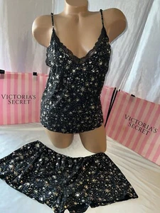 Juego de salón de pijama Victoria's Secret Gold Bursts Lge/XL - Imagen 1 de 3