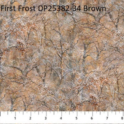 Edredón First Frost Deer Farm House tela algodón Northcott DP25382-34 árboles Foto 1 de 4