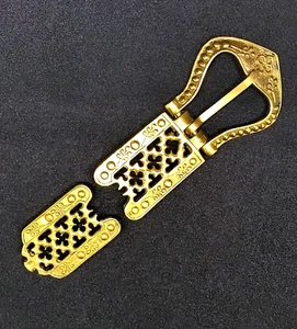 Medieval Belt Set, Italy Brass Buckle, Florence Replica Girdle Belt 30mm - Picture 1 of 1