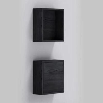 Ogomondo Pensile a giorno in laminato e pensile con anta Bagno OLMO SCURO - Изображение 1 из 3