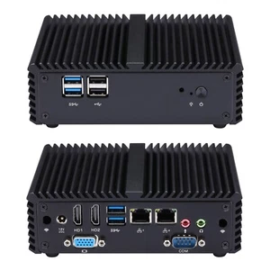Mini PC de escritorio Qotom Q170P CPU Pentium J3710 cuatro núcleos 1,6 GHz sin ventilador - Imagen 1 de 8