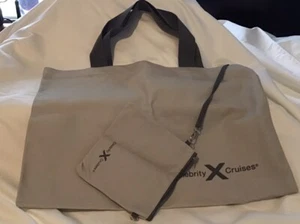 Celebrity Cruise 18"x13" grau Canvas strapazierfähig Tragetasche neu - Bild 1 von 8