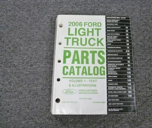 2006 Ford F53 Motorhome Chassis Truck Parts Catalog Manual - Bild 1 von 1