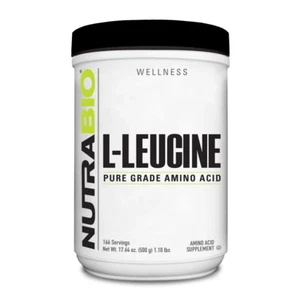NutraBio - L-LEUCINA - 500 g polvo sin sabor - Imagen 1 de 2