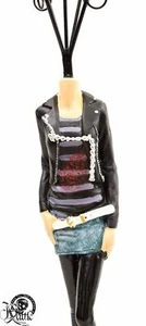 Ringhalter Tattoo Erotik Gothic Frau Gothequin Leder Nemesis Now Schmuck S12 - Bild 1 von 10