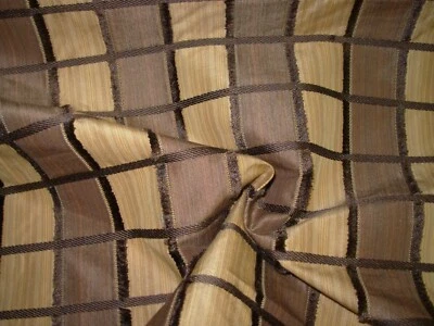 10 YDS VERVAIN PLAID MINK  EYELASH DRAPERY UPHOLSTERY FABRIC FOR LESS ITALY - Image 1 of 4