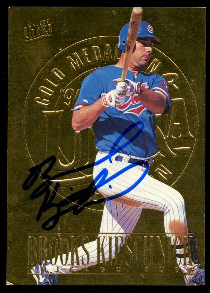 Tarjeta de béisbol Brooks Kieschnick #451 firmada con autógrafo automático 1996 Fleer ULTRA Foto 1 de 1