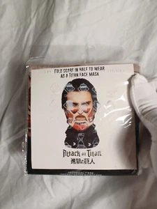 Funimation ATTACK ON TITAN Red Face BANDANA Style Face Mask - Picture 1 of 4