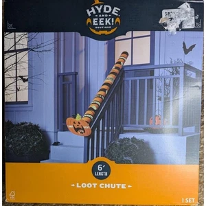 Hyde y EEK! Boutique 6' Calabaza Halloween Brilla en la Oscuridad Botín Chute NUEVO - Imagen 1 de 4