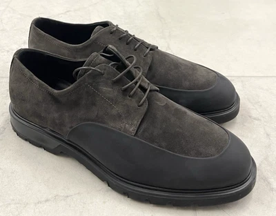 New Giovanni Conti Suede Derby Black Rubber Toecap Shoes Size: 43 (US 10) - Image 1 of 4