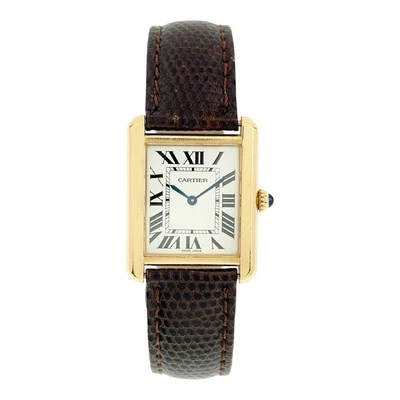 Cartier Tank Solo Gold & Steel Silver Dial 24mm Quartz Movement Women's W1018755 - Image 1 of 4