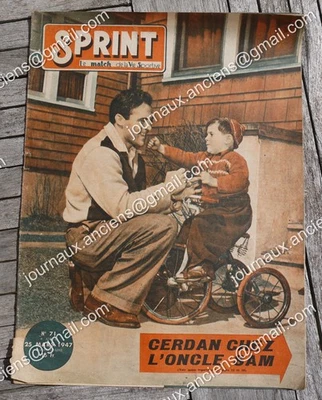 1947 SPRINT N° 71 - Marcel CERDAN CHEZ L'ONCLE SAM - Toutes les pages en photos - Photo 1/4