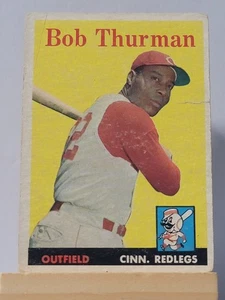 Bob Thurman 1958 Topps #34 Cincinnati Redlegs ottime condizioni - Foto 1 di 4