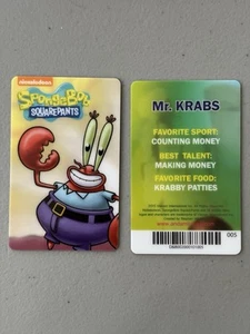 MR. KRABS Spongebob Squarepants Dave and Busters Coin Pusher Card - Picture 1 of 1