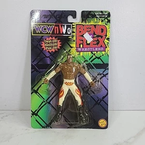 Figurina WCW 1999 NUOVA SENZA ETICHETTE Toy Biz Booker T Bend n Flex Wrestling WWF WWE Harlem Heat - Foto 1 di 6
