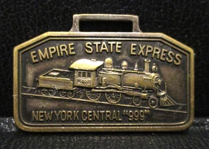 Empire State Express New York Central 999 Reloj Tren Locomtivo Llavero Clásico NY - Imagen 1 de 2