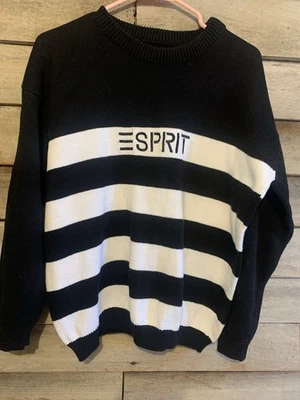 Vintage ESPRIT Knit Striped Sweater Size Small - Image 1 of 4