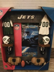 Vintage. 2004 NFL New York Jets Bilderrahmen hält 3,5 x 5" Foto ELBY Geschenke NEU - Bild 1 von 5
