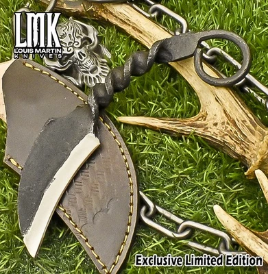 LMK Custom Rail Road Karambit Knife ATS-34 Steel Carbon Engraving Fishing - Image 1 of 4