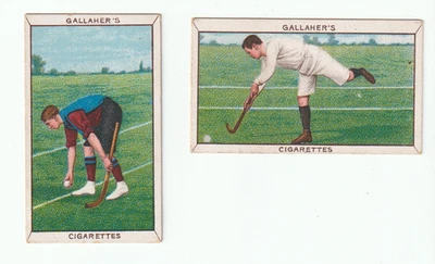 Gallaher Ltd Cigarette Cards 1912 Sports Series Hockey # 63 & 64 - Image 1 of 2