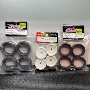 Set Of 4 Spice Tires & Inserts Tech Racing Aero Wheels M Chassis Mini RS4 M02 RC - Picture 1 of 6