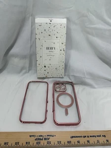 BERFY Magnetic for iPhone 16 Pro Case Pink Compatible With MagSafe - Picture 1 of 15