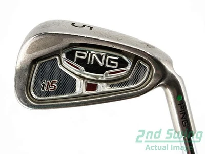 Ping i15 Single Iron 5 Iron Steel Stiff Right Green Dot 38.5in - Image 1 of 4