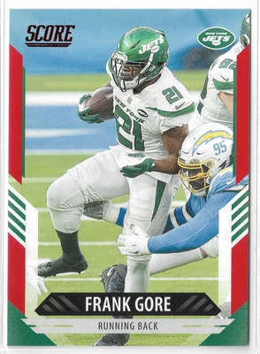 2021 Score Red #46 Frank Gore New York Jets Miami Hurricanes - Image 1 of 2
