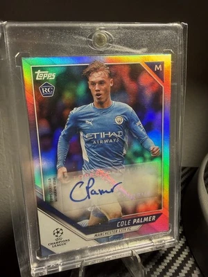 COLE PALMER RC AUTO Base 2021-22 Topps UEFA Champions League 🔥 Rookie Man City - Image 1 of 2