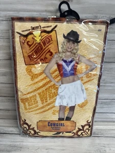 Smiffys Vaquera Vestido Elegante Disfraz Mujeres Juegos con disfraces Adulto S/M Fiesta de gallina Noche - Imagen 1 de 3