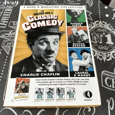 THE GOLDEN AGE OF CLASSIC COMEDY DVD  BOX SET CHAPLIN KEATON HAROLD LLOYD & L-H - Image 1 of 4