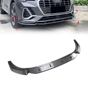 Front Bumper Splitter Spoiler Lip For Audi Q3 F3 Sline 2019-24 - Bild 1 von 9