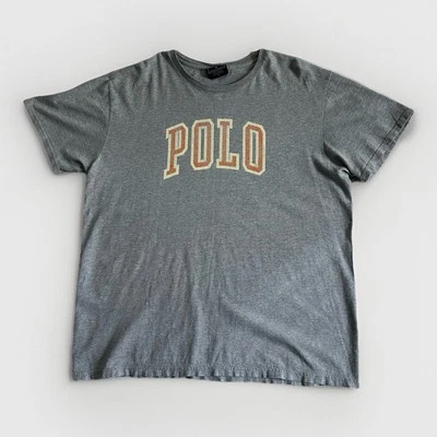 Polo deportivo Ralph Lauren vintage Y2K POLO crema tipo colegial naranja crema Foto 1 de 4