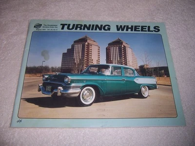 Журнал Turning Wheels август 1993 Studebaker Drivers Club, Inc. - Изображение 1 из 2