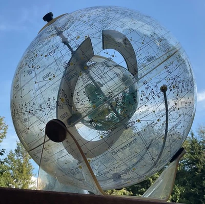 "Globo transparente celeste espacio tierra 16"" Farquhar + base + brújula" Foto 1 de 4