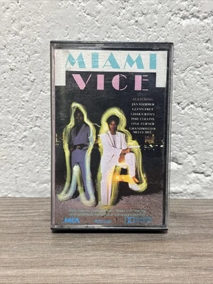 Miami Vice Soundtrack Cassette Tape 1985 Glen Fry Tina Turner Phil Collins - Image 1 of 3
