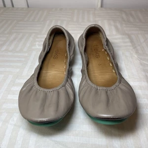 Tieks by Gavrieli Damenschuhe Größe 5 bequeme Ballerinas taupefarbenes Leder - Bild 1 von 6