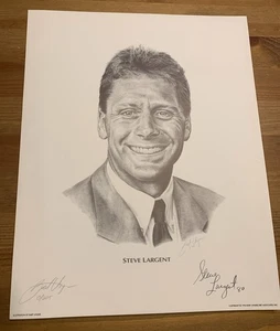 Steve Largent signed SEATTLE SEAHAWKS Lithograph #2/225 Bart Unger artist signed - Picture 1 of 4