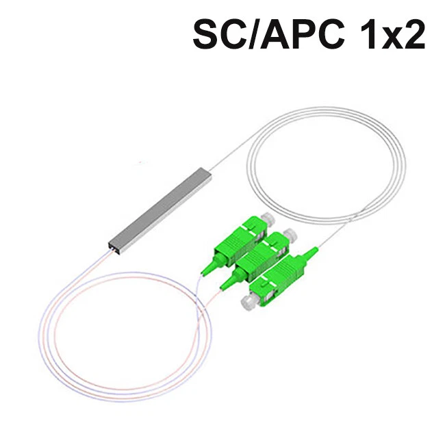 1x2 1x4 1x8 1x16 1x32 PLC SC/APC Fiber Optic Splitter FTTH SM 0.9mm G657A1 1m - Image 1 of 1
